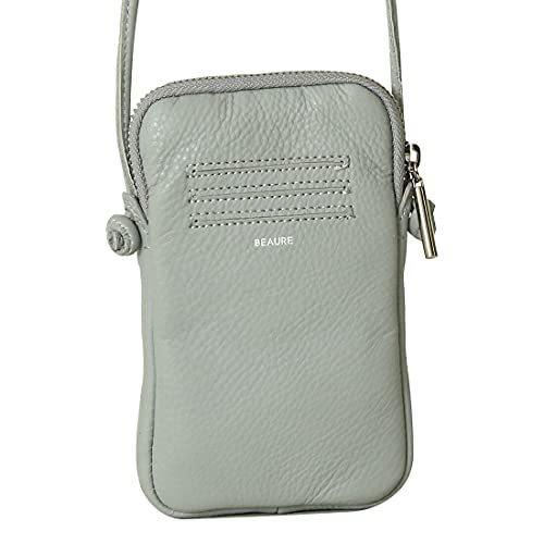 ヴュレ B 本革 スマホポシェット ショルダーバッグ スマホ Itn商事ヤフー店の ヴュレ A B094pz29lk 2112 バッグ ショルダーバッグ ポシェット アイスグレー Itn商事ヤフー店 レディース