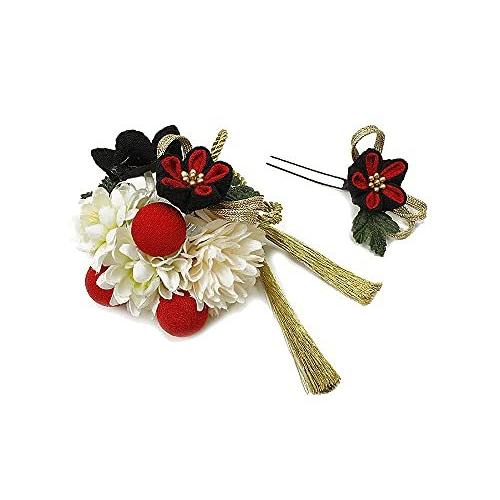 春夏新作モデル 成人式 髪飾り 振袖 O3 ブライダル 花飾り ちりめんフォーマル つまみ細工 簪 手作り かんざし 洋 和 花 黒 赤 白 2点セット 結婚式 袴 卒業式 浴衣 かんざし 髪飾り Www Quantumbytestore Com