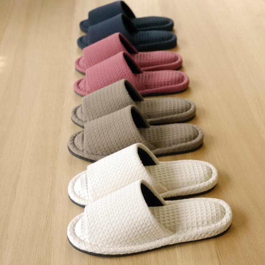 534円 返品送料無料 スリッパ おしゃれ 洗える ワッフルm レディース 低反発 夏用 リラックス ルームシューズ シンプル 無地 かわいい 通年用 来客用 室内 かっこいい
