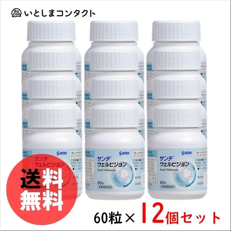 参天製薬 サンテ ウェルビジョン 60粒(1ヵ月分)×12個 : いとしま 