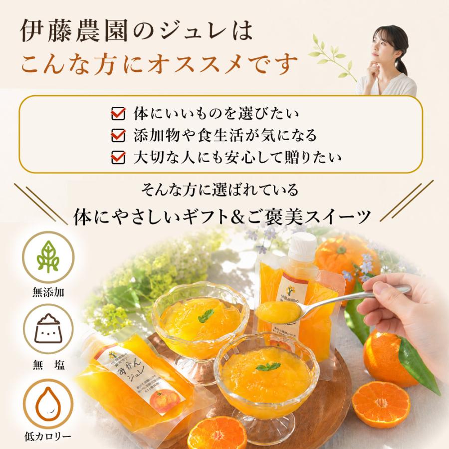 お中元  ギフト プレゼント ゼリー みかんゼリー フルーツゼリー スイーツ ゼリー詰め合わせ 150g 8個 パック | 伊藤農園 | 03