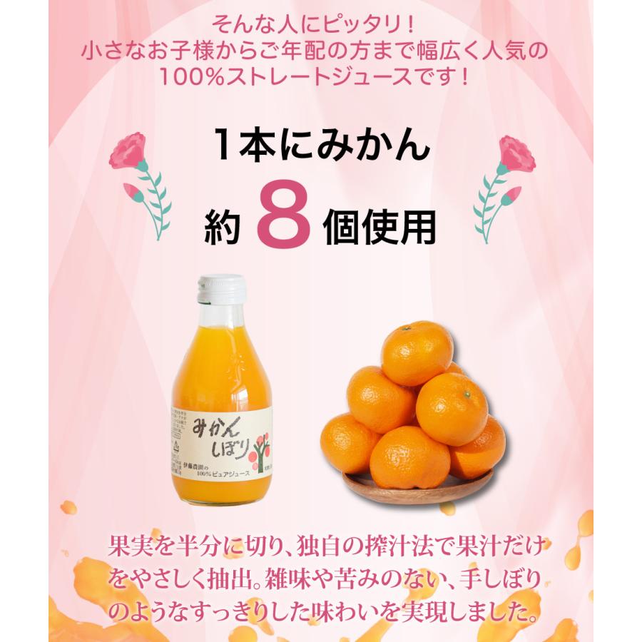 母の日 早割 ポイント+10％ ジュース ギフト プレゼント みかんジュース オレンジジュース みかんゼリー フルーツゼリー 花付き 送料無料 | 伊藤農園 | 09