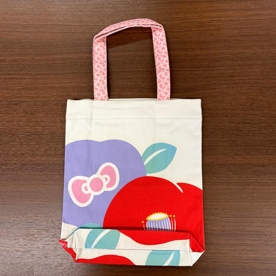 五色帆布堂×ハローキティ A4縦長トートバッグ 椿キティ : ITO-OP
