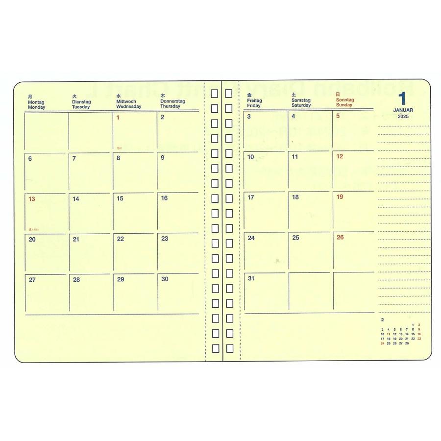 デルフォニックス 2025年 手帳 ロルバーン ダイアリー L