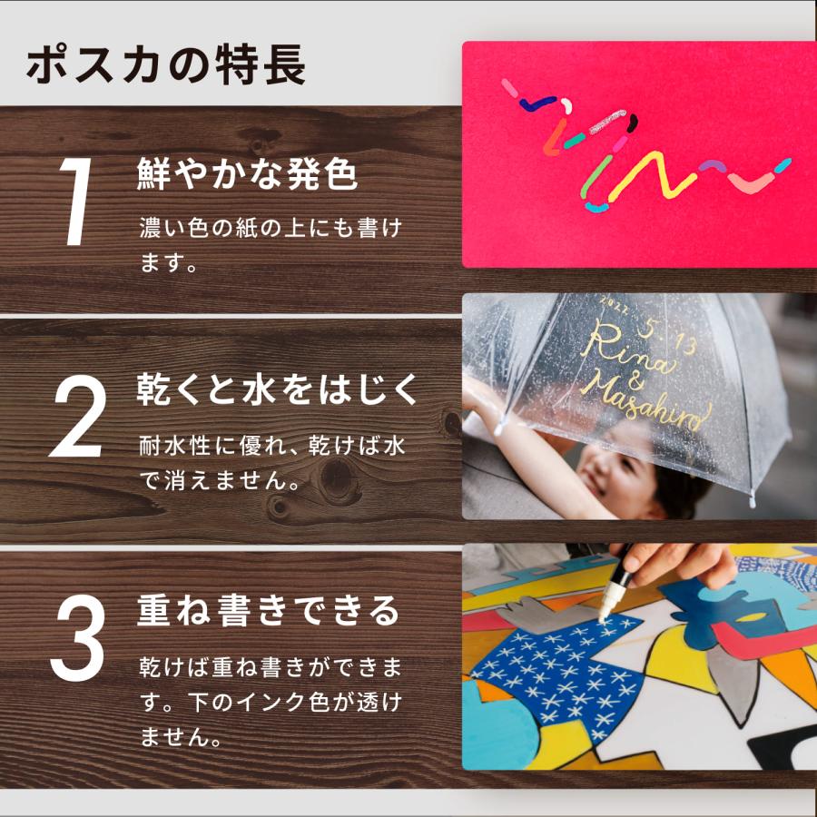 三菱鉛筆 ポスカ 極細 PC-1M 全21色セット ケース入り POSCA 水性