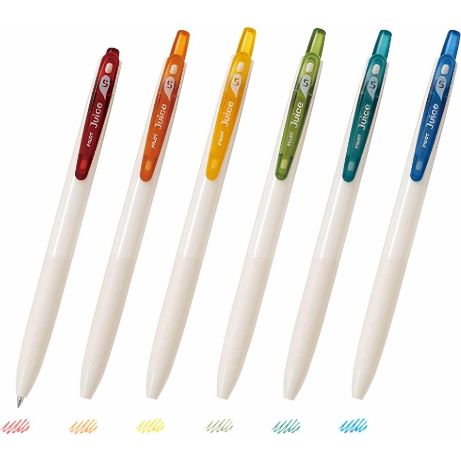 Eppendorf ボールペン セット PILOT（パイロット） ジュース ゲルインキボールペン 0.5mm 6色セット
