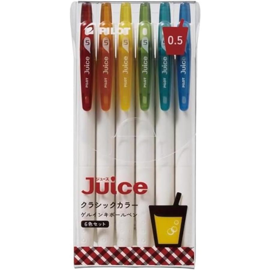 PILOT（パイロット） ジュース ゲルインキボールペン 0.5mm 6色セット