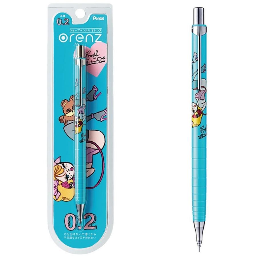 ぺんてる シャープペンシル オレンズ Foxy Xpp502 F1 ライトブルー 0 2 ロコネコ 通販 Yahoo ショッピング