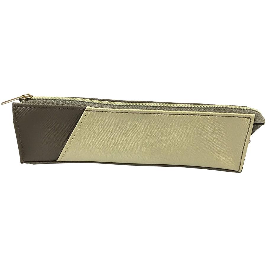 ハピラ ペンケース バイカラー CPL02-MB モカブラウン 190×52×34mm PU
