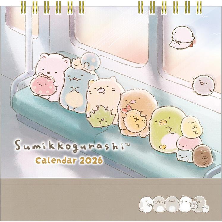 サンエックス 2026年 カレンダー (日始) 卓上カレンダー すみっコ