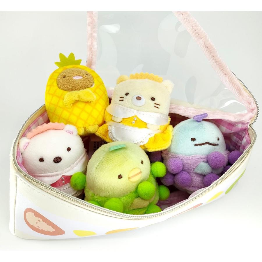 サンエックス すみっコぐらし フルーツパーラーてのりぬいぐるみ5種