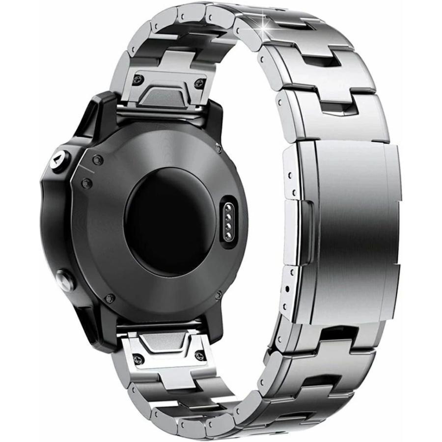 人気 チタン合金スマートウォッチ QuickFit 22mm/26mm 時計バンド