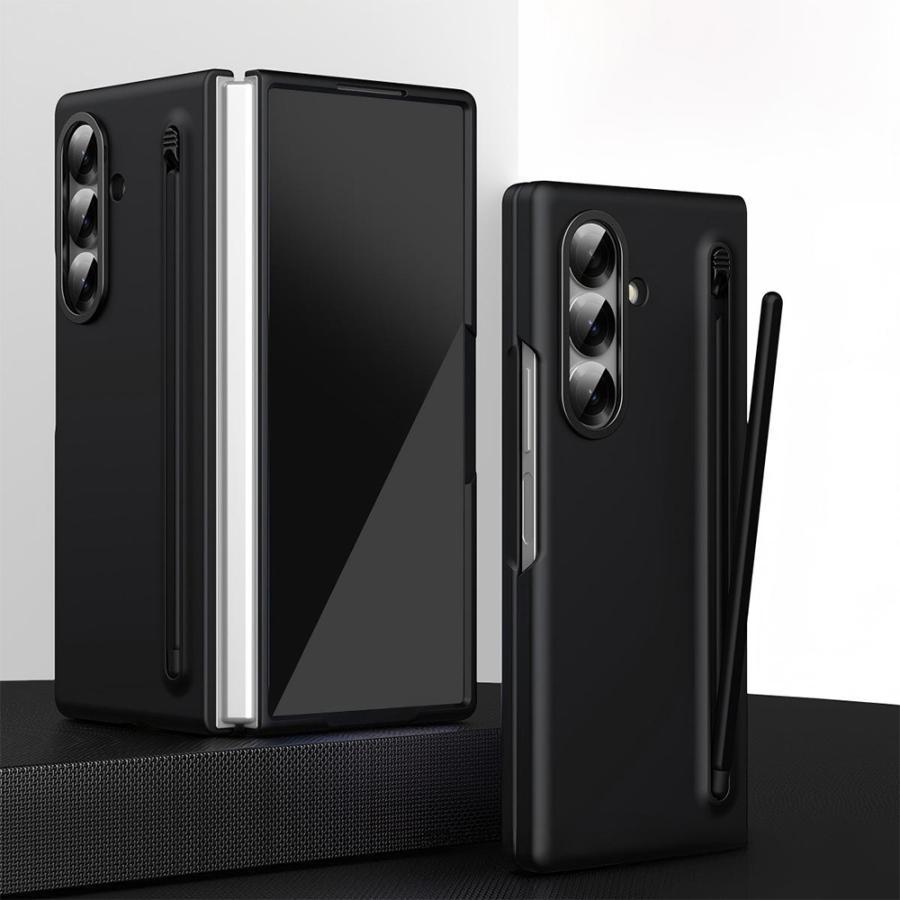 送料無料】Galaxy Z Fold7/6/5/4 ケース ペンホルダー付き 一体型 PC