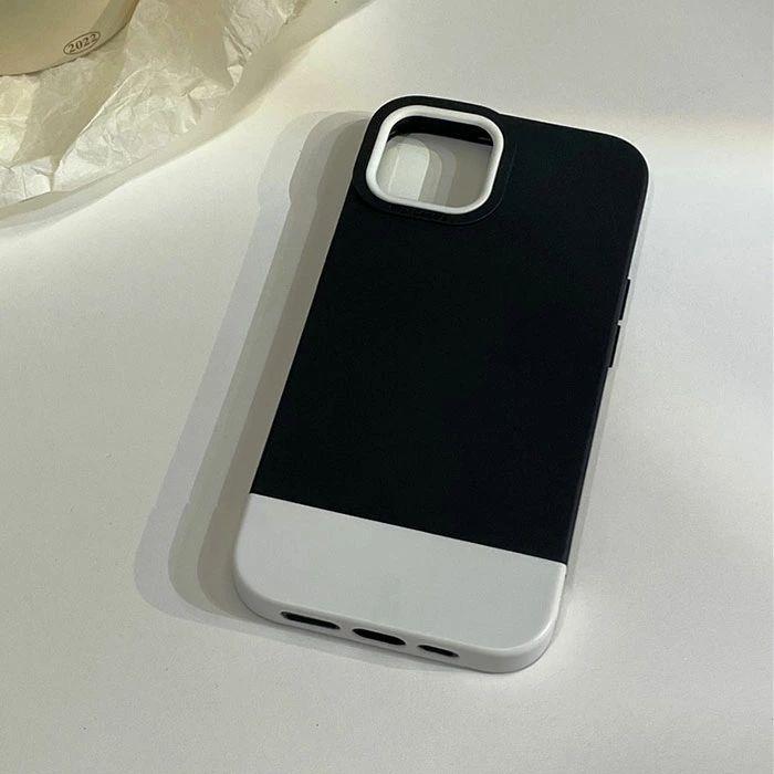 iPhone15 ケース おしゃれ シンプル バイカラー iphoneケース iphone