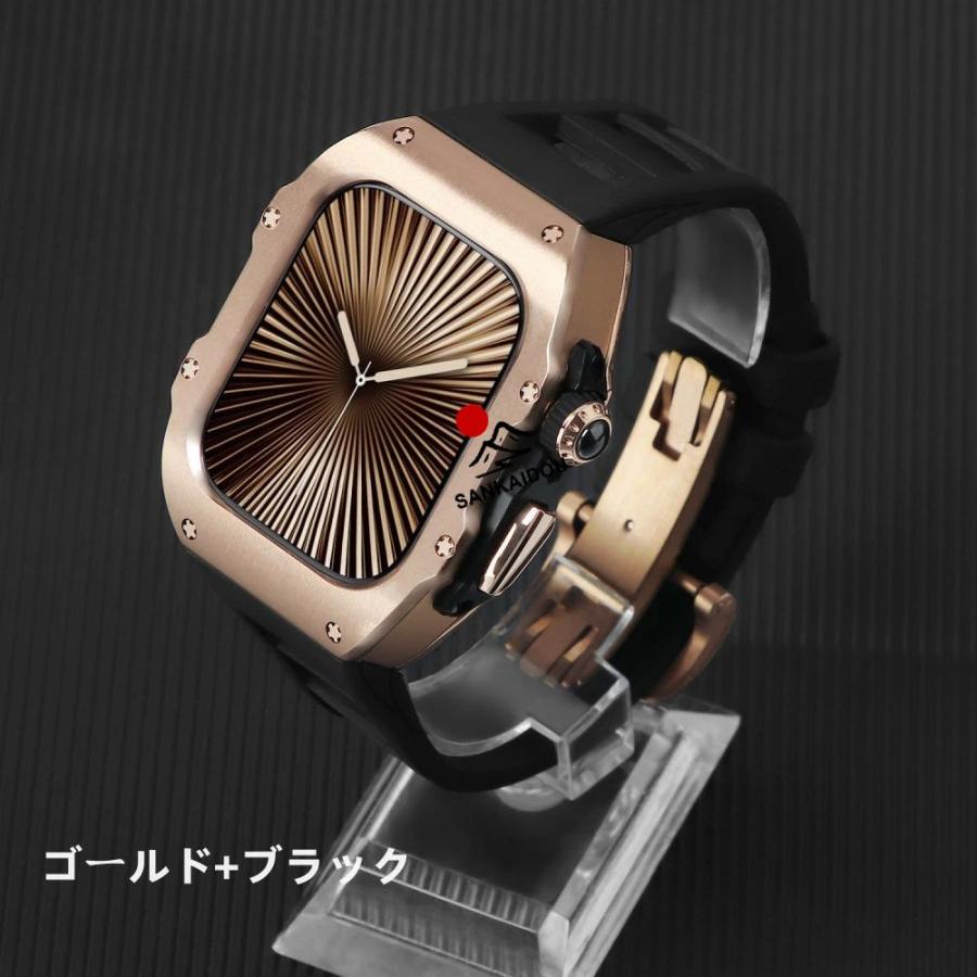 送料無料 Apple Watch s11 一体型 バンド  高級 Apple Watch 10 42MM Apple Watch s11 42MM 46MM  交換 高級感  耐衝撃  一体型 ステンレス交換用バンドApple Waの画像
