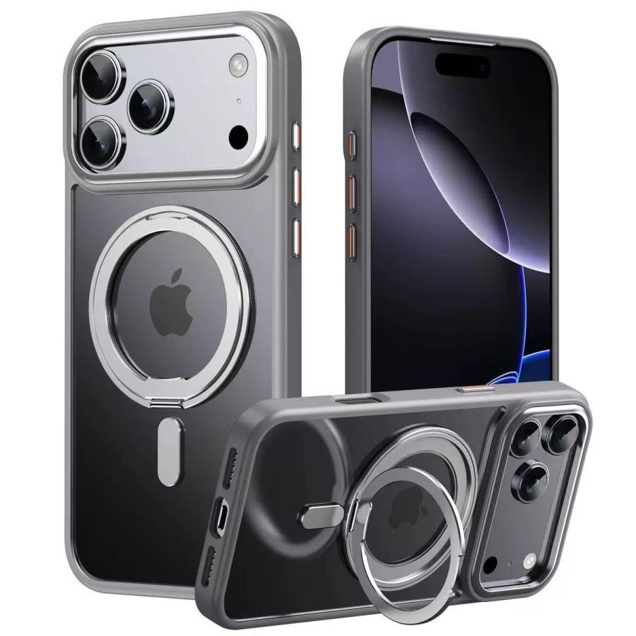 iPhone 17 ケース クリア pro max Air カバー MagSafe対応 360°回転