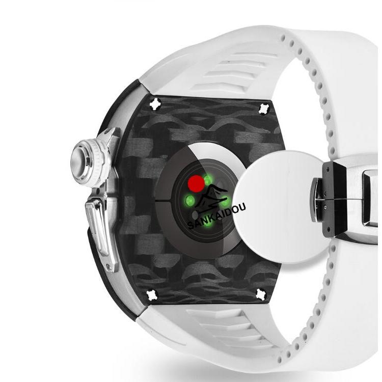【送料無料】アップルウォッチ バンド Apple Watchh  カバー ベルト ケース 炭素繊維 一体型 iWatch s10  42 mm シリコン ステンレス セット おしゃれ 防水 スポの画像