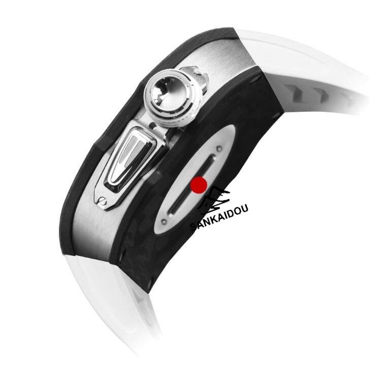 【送料無料】アップルウォッチ バンド Apple Watchh  カバー ベルト ケース 炭素繊維 一体型 iWatch s10  42 mm シリコン ステンレス セット おしゃれ 防水 スポの画像