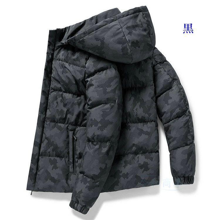 ダウンジャケット メンズ 厚手 5XL 中綿ジャケット 迷彩ジャケット