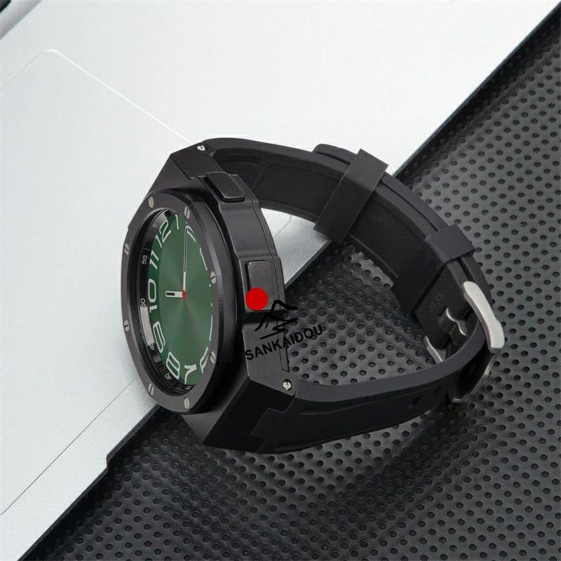 送料無料 galaxy watch 6 Classic 47mm 43mm バンド ステンレス 一体型 