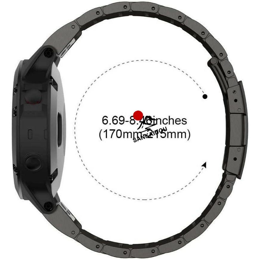 送料無料  Garmin Fenix5/5XPlus/Fenix6Xpro  バンド チタン合金 ベルト Garmin Fenix  8 バンド Garmin Fenix 7x  交換用バンドGarmin Fenix 6xpro バンド プレの画像