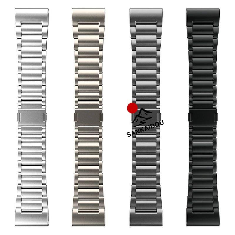 送料無料 Garmin Fenix5/5XPlus/Fenix6Xpro  磁気吸着 バンド チタン合金 ベルト Garmin Fenix 8 バンド Garmin Fenix 7x  交換用バンドGarmin Fenix 6xpro バンの画像
