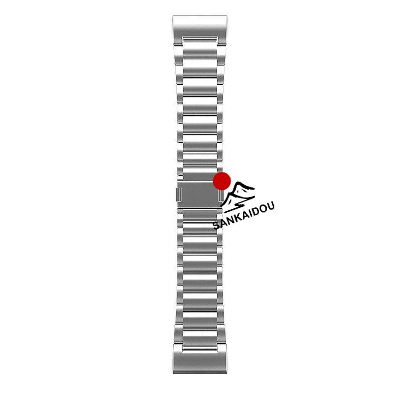 送料無料 Garmin Fenix5/5XPlus/Fenix6Xpro  磁気吸着 バンド チタン合金 ベルト Garmin Fenix 8 バンド Garmin Fenix 7x  交換用バンドGarmin Fenix 6xpro バンの画像