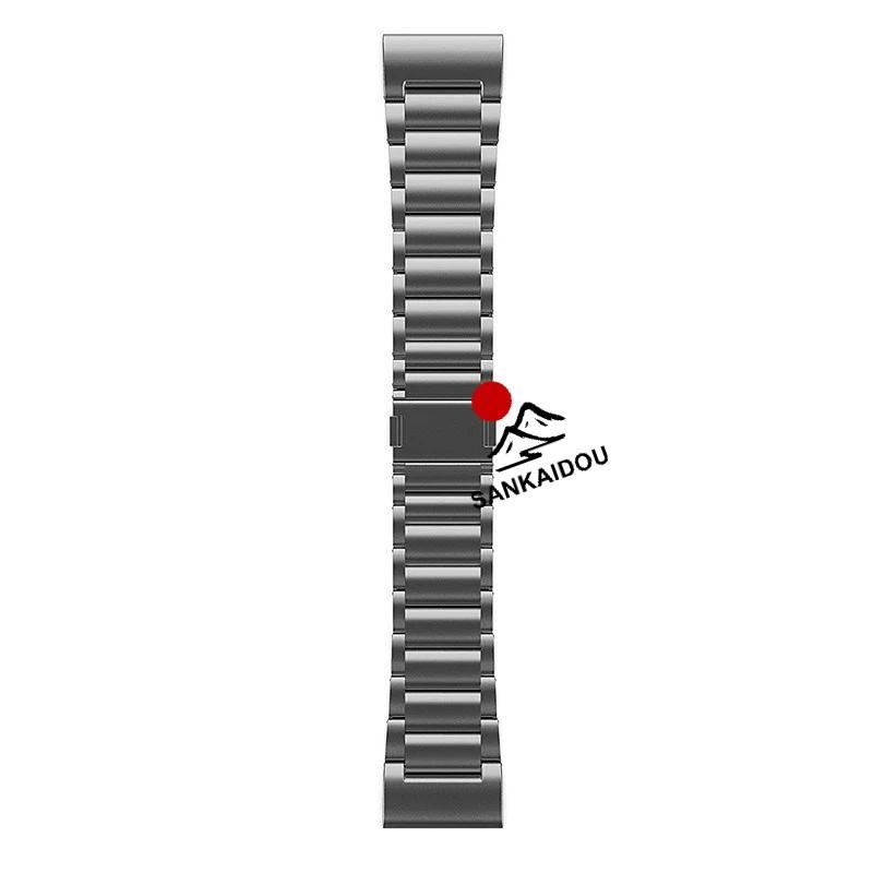 送料無料 Garmin Fenix5/5XPlus/Fenix6Xpro  磁気吸着 バンド チタン合金 ベルト Garmin Fenix 8 バンド Garmin Fenix 7x  交換用バンドGarmin Fenix 6xpro バンの画像