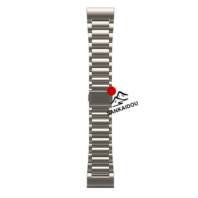 送料無料 Garmin Fenix5/5XPlus/Fenix6Xpro  磁気吸着 バンド チタン合金 ベルト Garmin Fenix 8 バンド Garmin Fenix 7x  交換用バンドGarmin Fenix 6xpro バンの画像