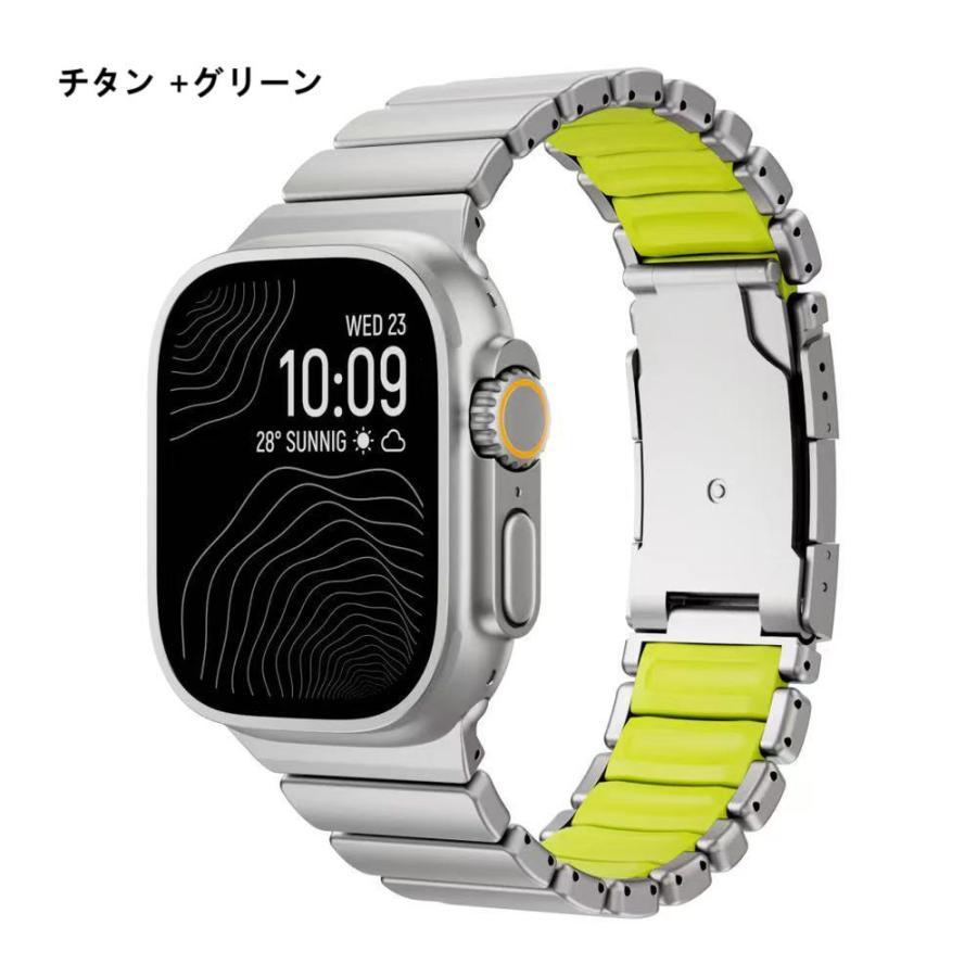 送料無料】42/44/45/49/46mm 対応 Apple Watch Ultra 46 チタン素材 