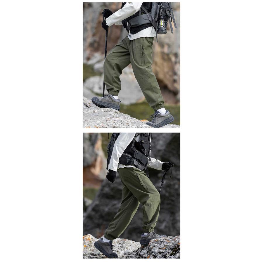 M-2XL 登山ズボン トレッキングパンツ メンズ 頑丈 薄手 速乾 ウエスト