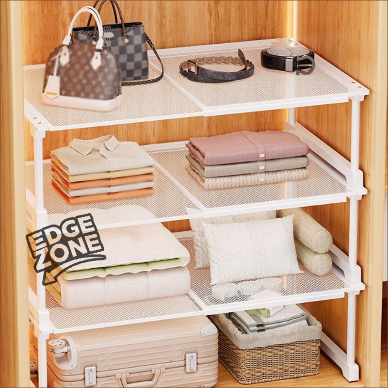 送料無料】スチール 伸縮棚 積み重ね 幅 39-88cm 高さ 22cm 30cm 奥行