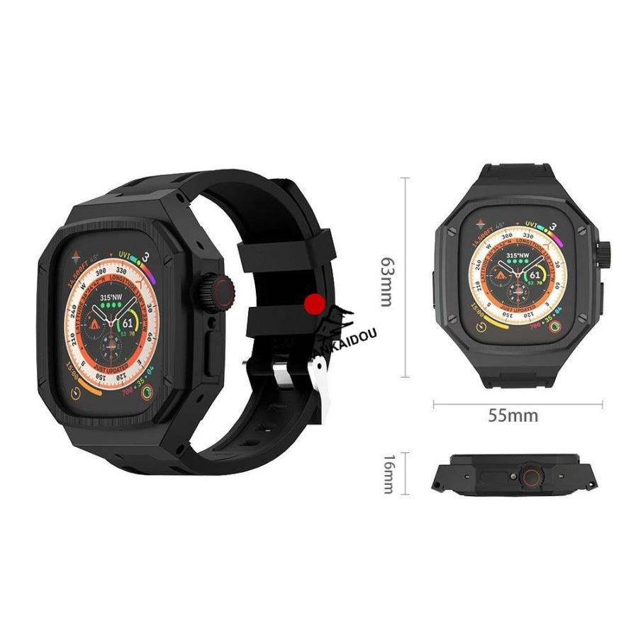 送料無料 Apple watch ultra3  Apple Watch ultra 2 バンド Apple Watchの改造 オールインワンバンド インサートドリル IWatch ultra   バンド一体型 バンド 交の画像