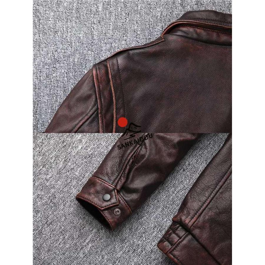 S~6XL 本革ジャケット メンズ 牛革 レザージャケット アウターフライト