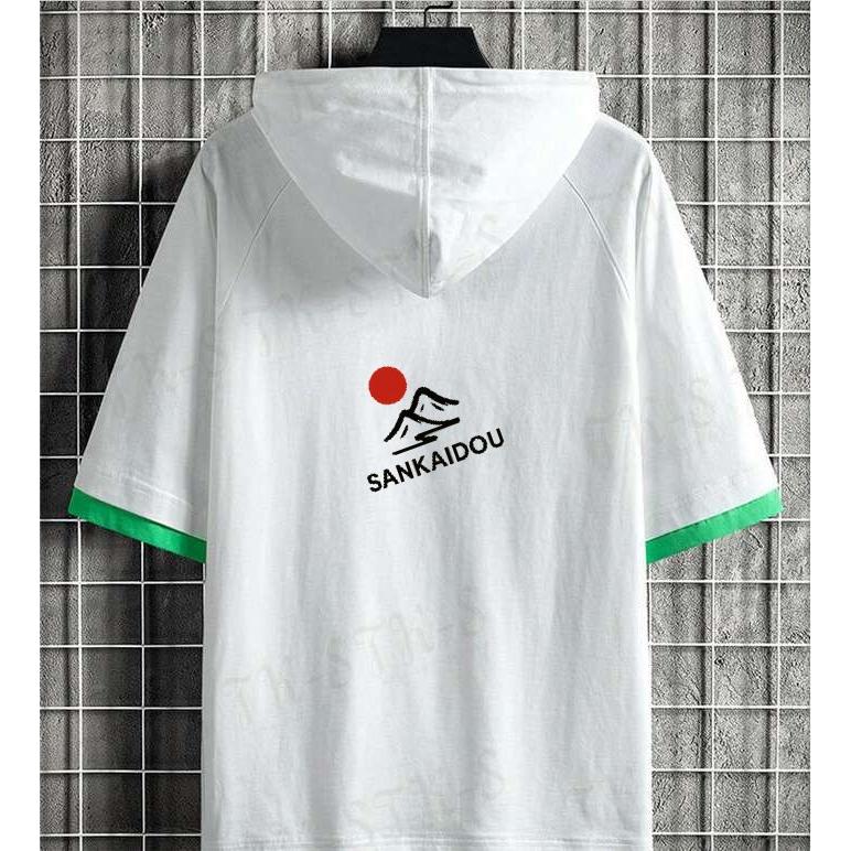 M~3XL パーカー メンズ 半袖 トップス プルオーバー 夏 サマー 半袖