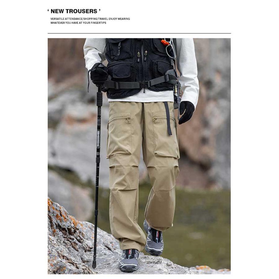 M-2XL クライミングパンツ 登山ズボン トレッキングパンツ メンズ 頑丈
