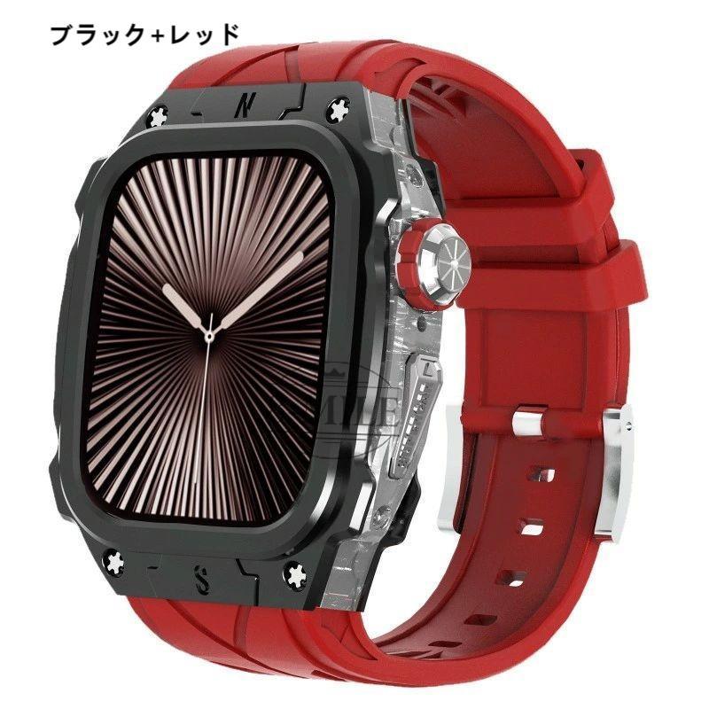 送料無料 Apple Watch 一体型 バンド フレーム保護 高級 10 42MM s10