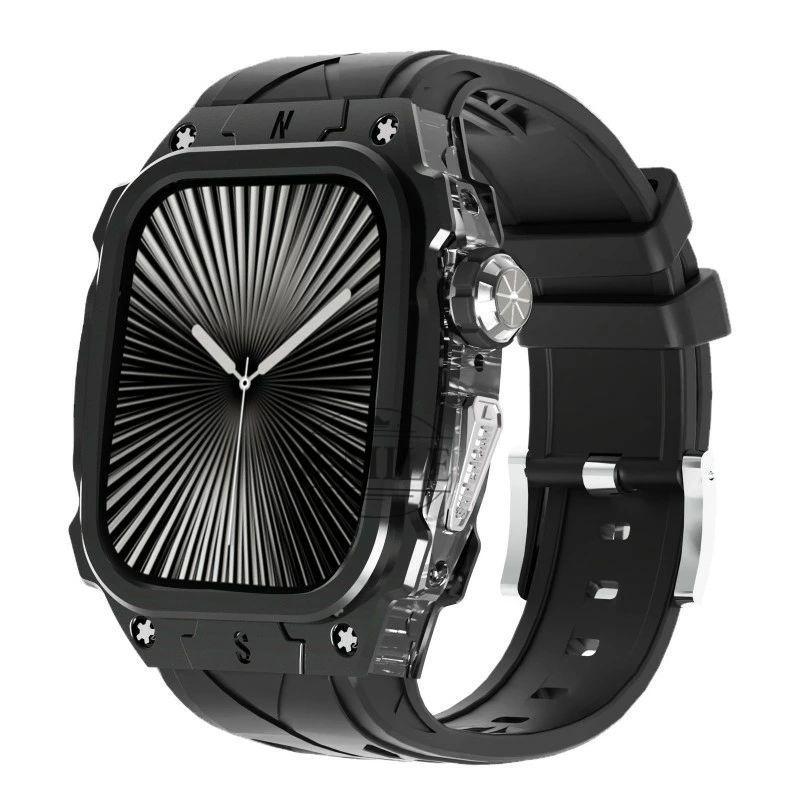 送料無料 Apple Watch 一体型 バンド フレーム保護 高級 10 42MM s10
