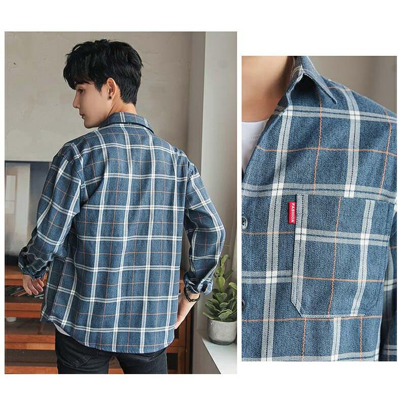 M-4XL チェックシャツ カジュアルシャツ メンズ 長袖シャツ 春服 秋服