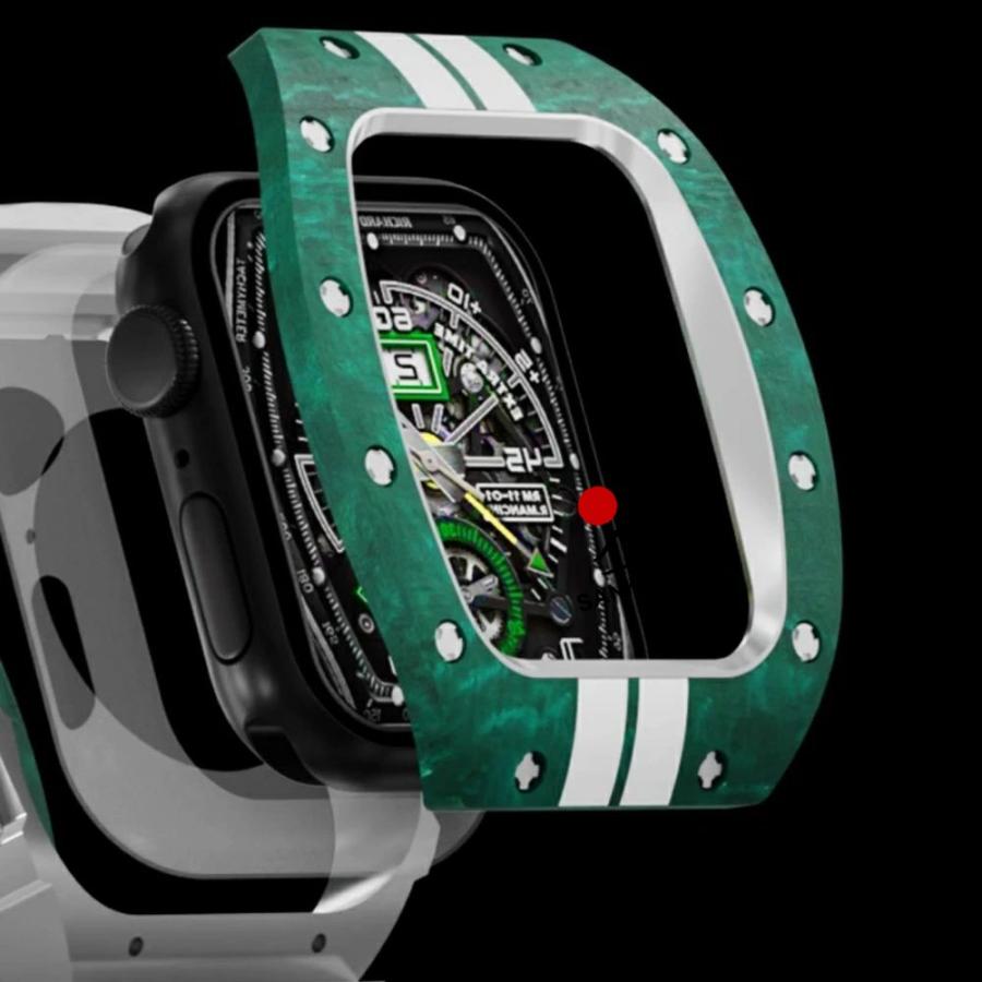 送料無料 apple watch 一体型 バンド   Apple Watch 9 バンド  Apple Watch SE/4/5/6/7/8/SE2 一体型 バンド 交換用バンド apple watch 8 44 mm 45mm カバーバンの画像
