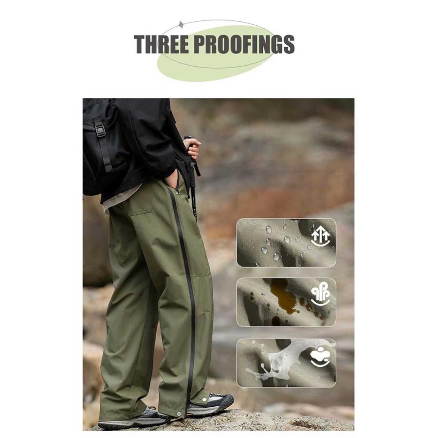 S-2XL トレッキングパンツ メンズ レディース 男女兼用 頑丈 裏