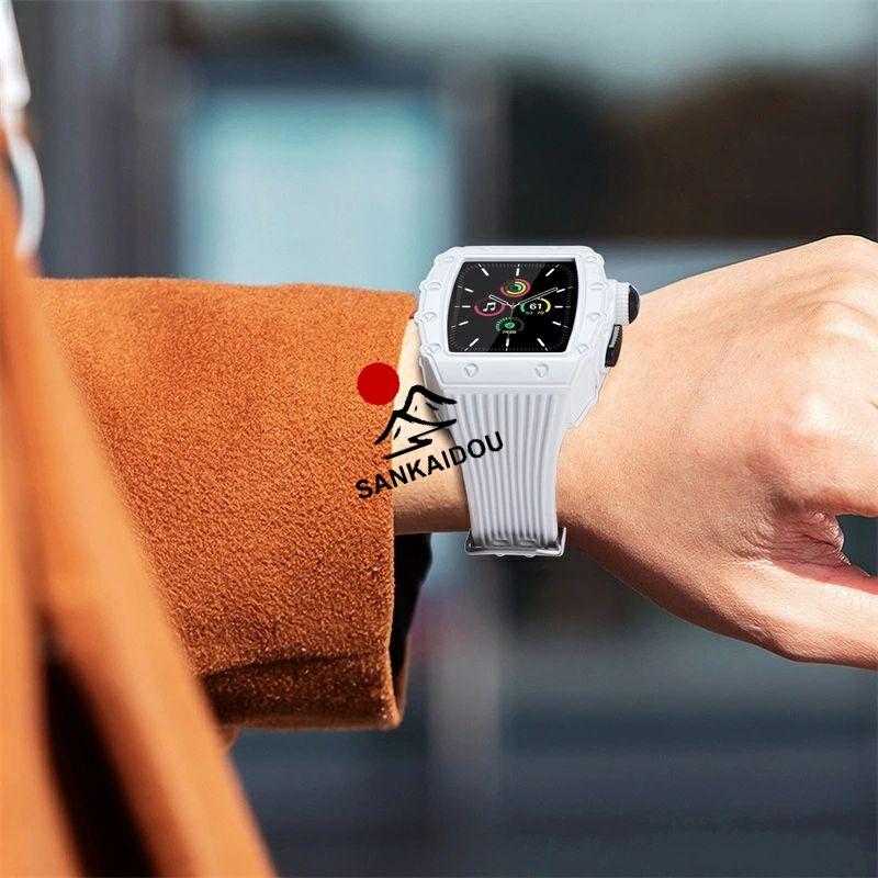 送料無料 apple watch s9 一体型 バンド ステンレス ケース Apple