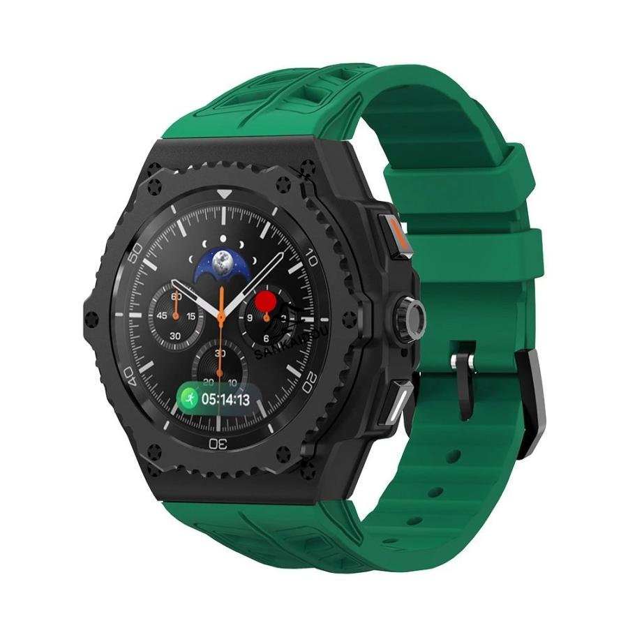 送料無料 galaxy watch 8 44mm バンド ステンレス 一体型 交換用 バンド ブラックカバーバンド プレゼント レザー メンズ galaxy watch 8 44mm バンド galaxy_9