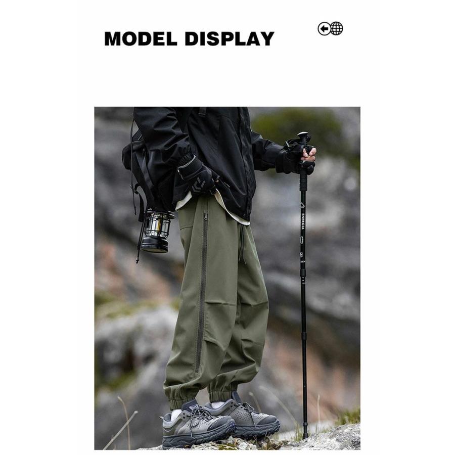 M-2XL トレッキングパンツ メンズ 登山ズボン 速乾 裏メッシュ サイド