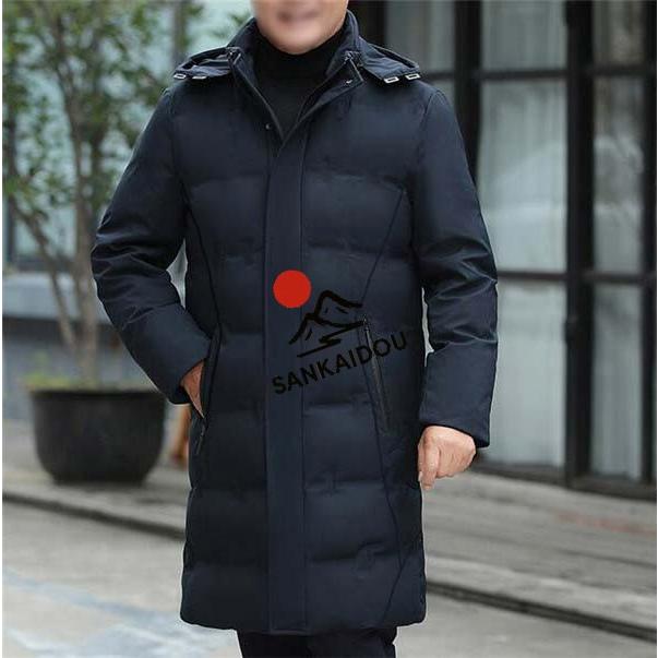 ダウンコート メンズ アウター ダウンジャケット ロング 極暖 フード