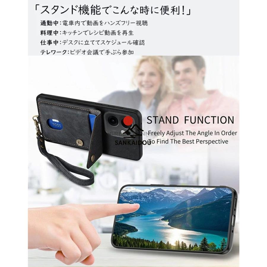 OPPO Reno 13A ケース オッポリノ13a 背面ケース 内蔵マグネット