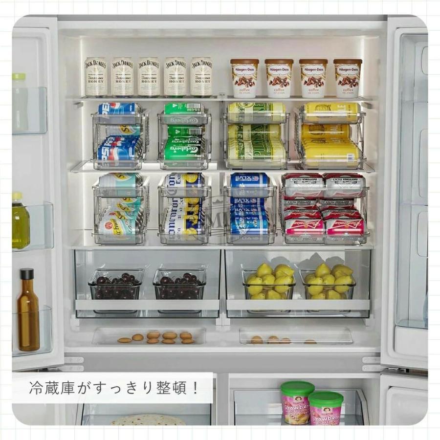 送料無料】缶ストッカー 冷蔵庫缶収納ラック 伸縮 缶ビールストック