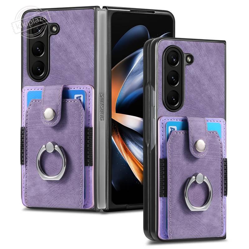 galaxy z fold6 ケース fold5 カード収納 fold4 リング付き 折りたたみ
