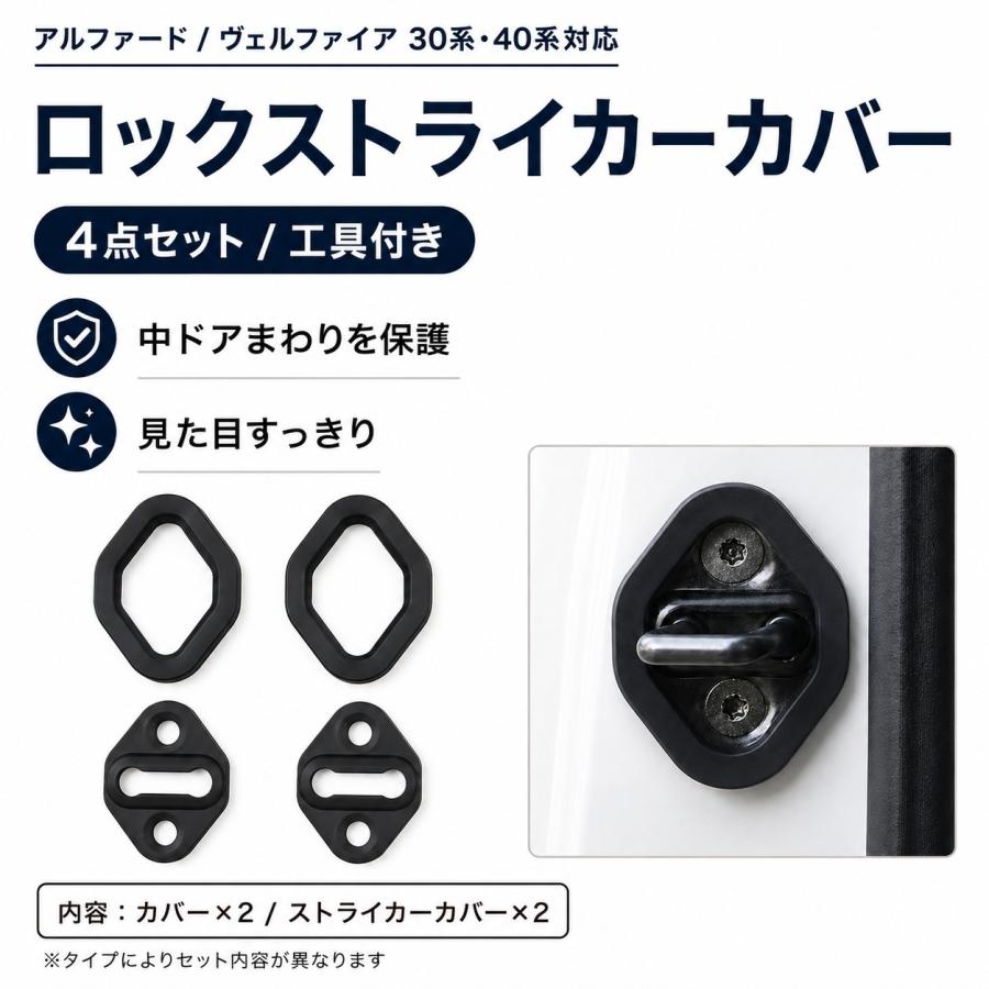 送料無料 アルファード ヴェルファイア 30系 40系 ドアストライカー
