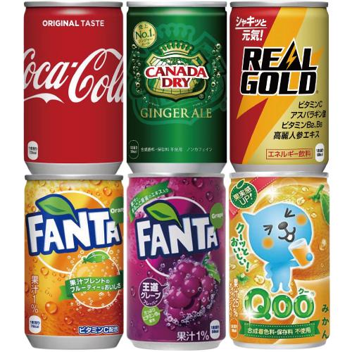 「90本」　よりどり３箱　コカ・コーラ社製品160ml缶6種より　「コカコーラ/ジンジャーエール/リアルゴールド/ファンタ/Qoo」｜ito-shouten-yh｜08